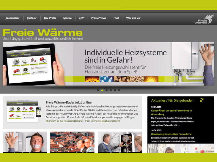 Freie Wärme Österreich <br>NEWSLETTER JUNI 2014<br>