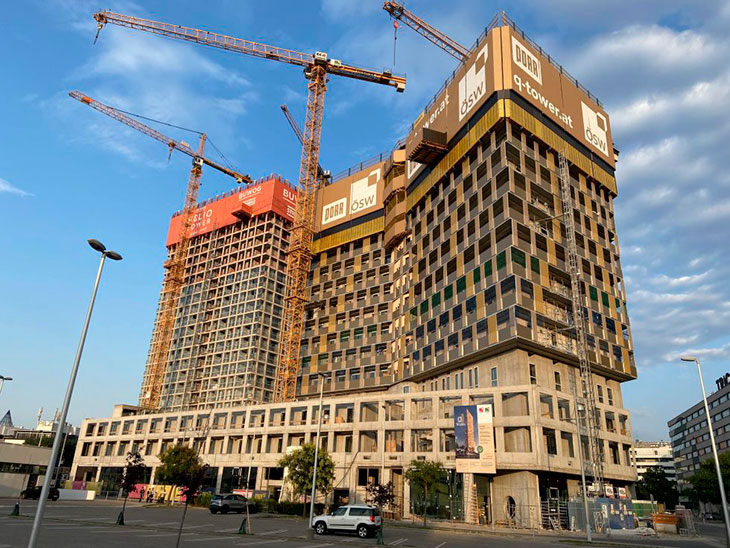 Betonfertigteile für ein Wiener Landmark